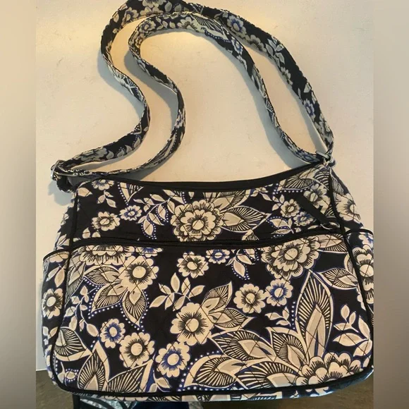 Vera Bradley Glenna Shoulder Bag / Tote Lotus Retired Pattern EUC - Picture 3 of 10